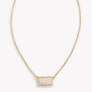 🌟Host Pick🌟 Kendra Scott Pattie Druzy Pendant Gold Tone Necklace